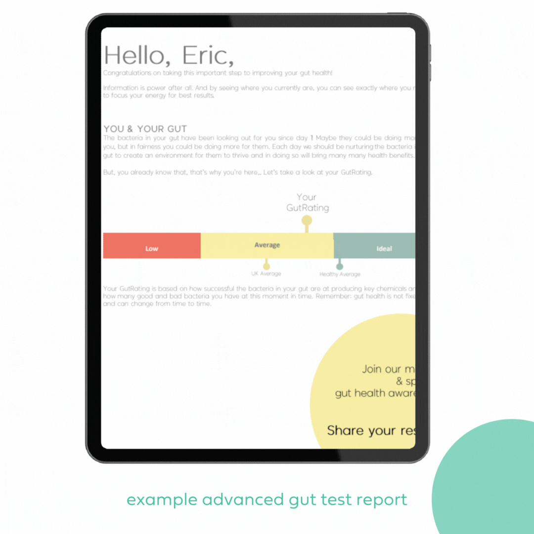 Advanced Gut Health Test - example